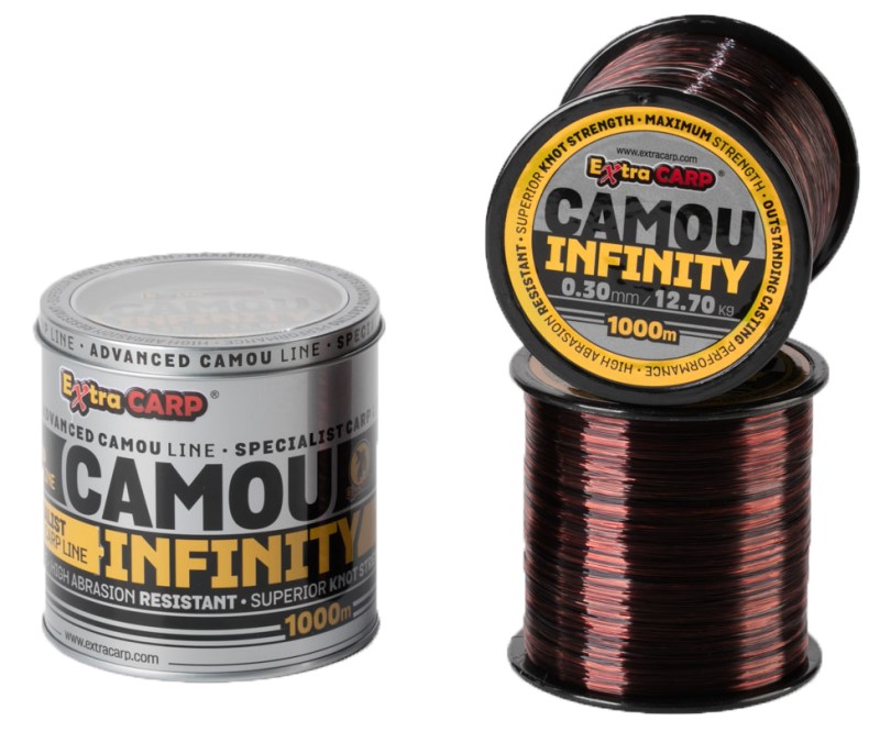 Extra Carp vlasec Infinity Camou 1000m Průměr: 0,30 mm