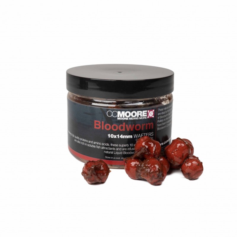 CC Moore pelety v dipu Wafters Bloodworm 10x14mm 50ks
