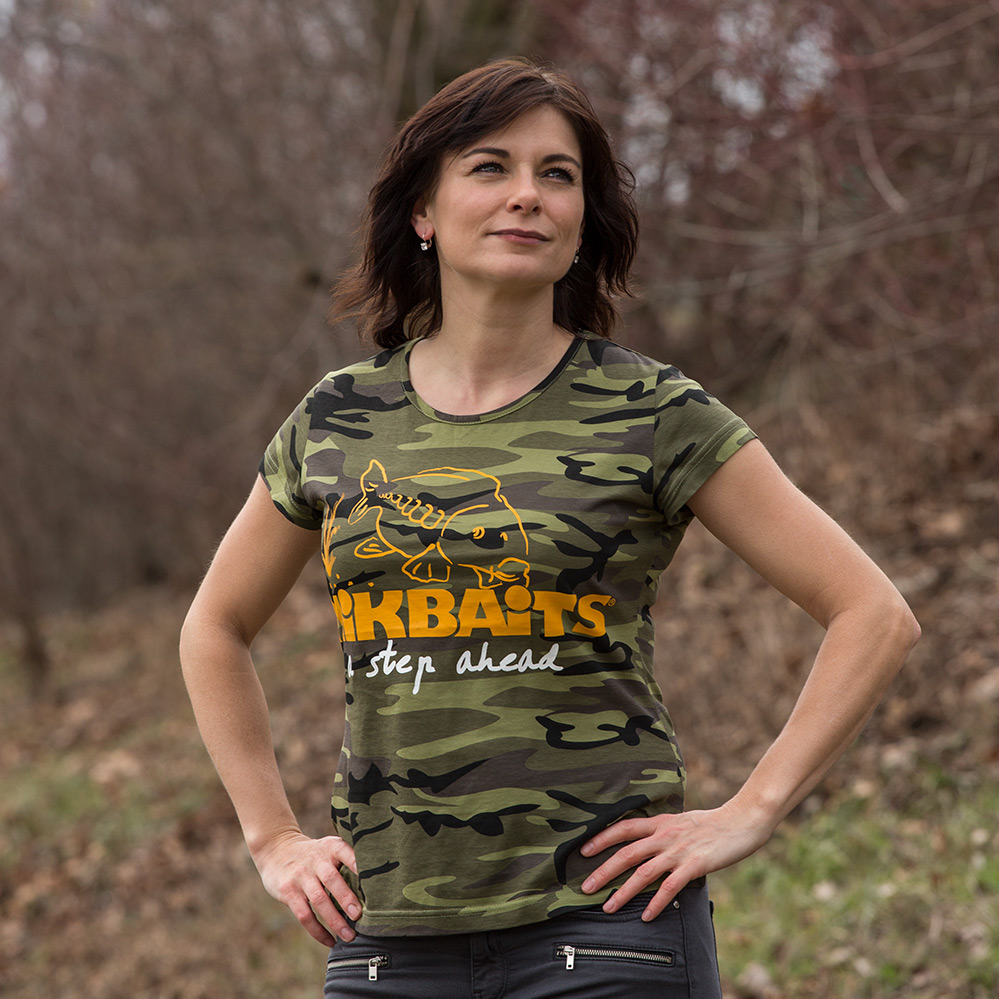 Mikbaits dámské tričko camou Ladies team Velikost: S