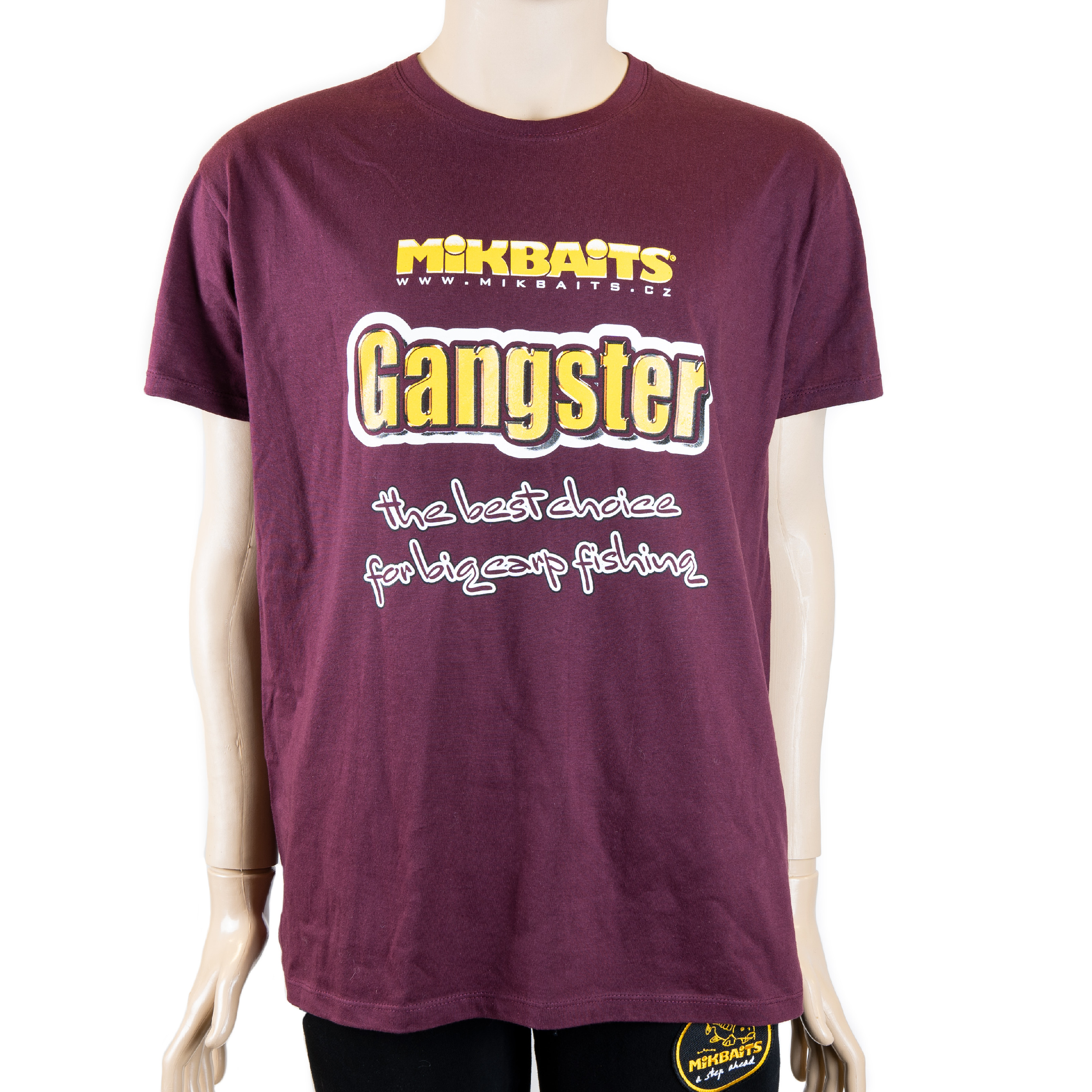 Mikbaits tričko Gangster burgundy Velikost: M