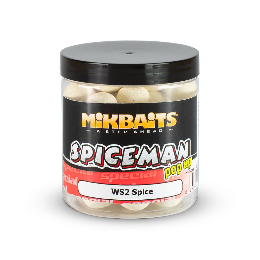 Mikbaits plovoucí fluo boilie Spiceman WS2 Spice 250ml Průměr: 14mm