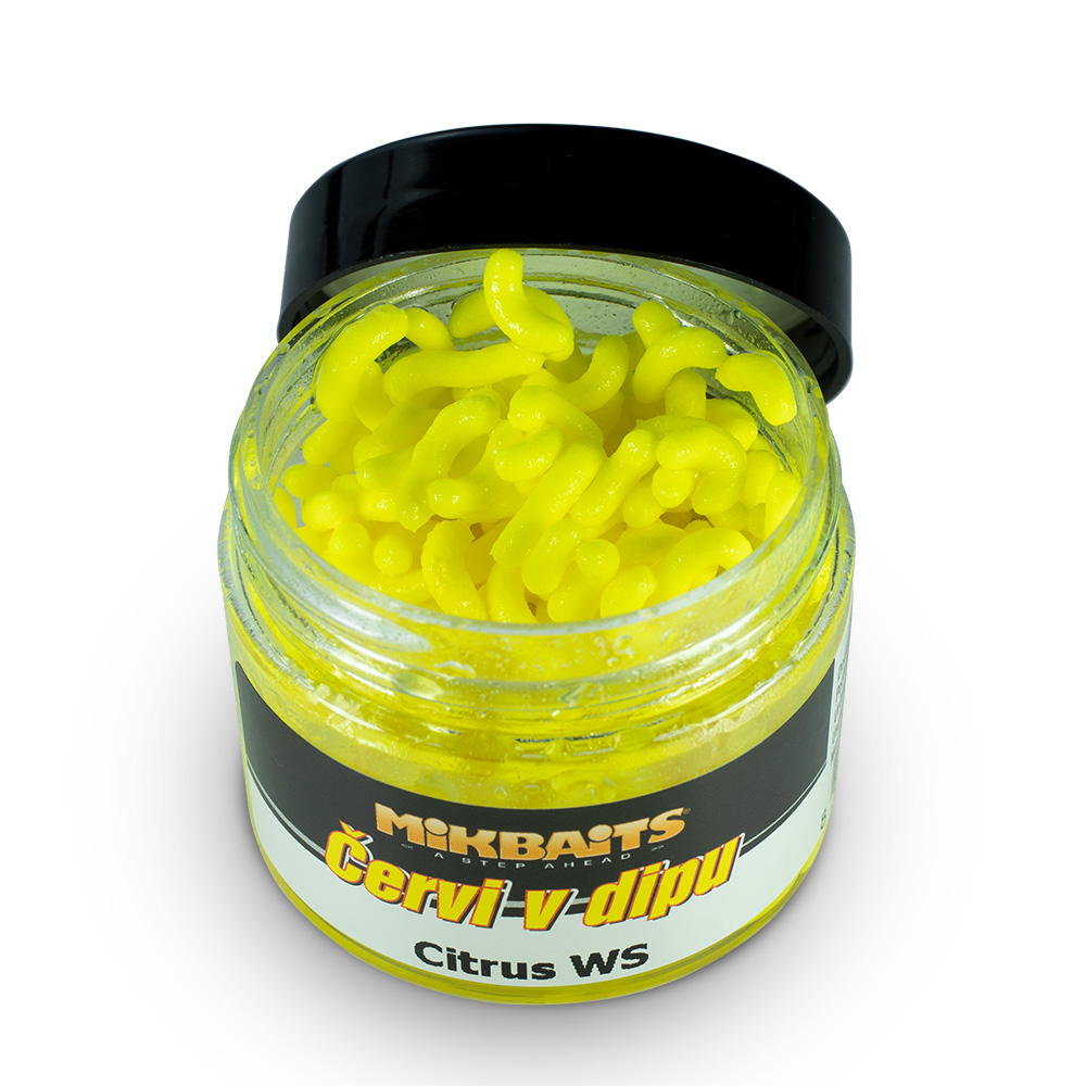 Mikbaits červi v dipu 50ml Příchuť: Citrus WS