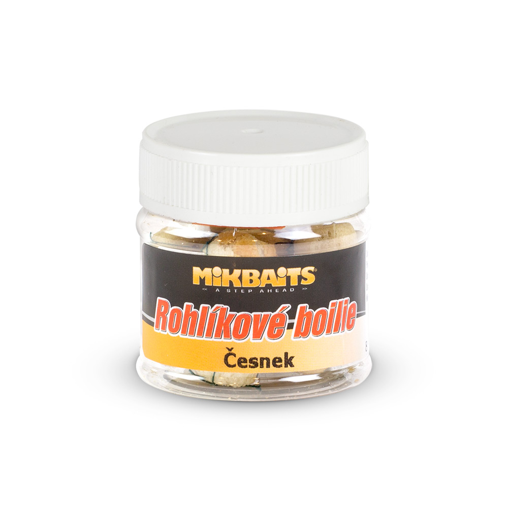 Mikbaits rohlíkové boilie 50ml Příchuť: Česnek