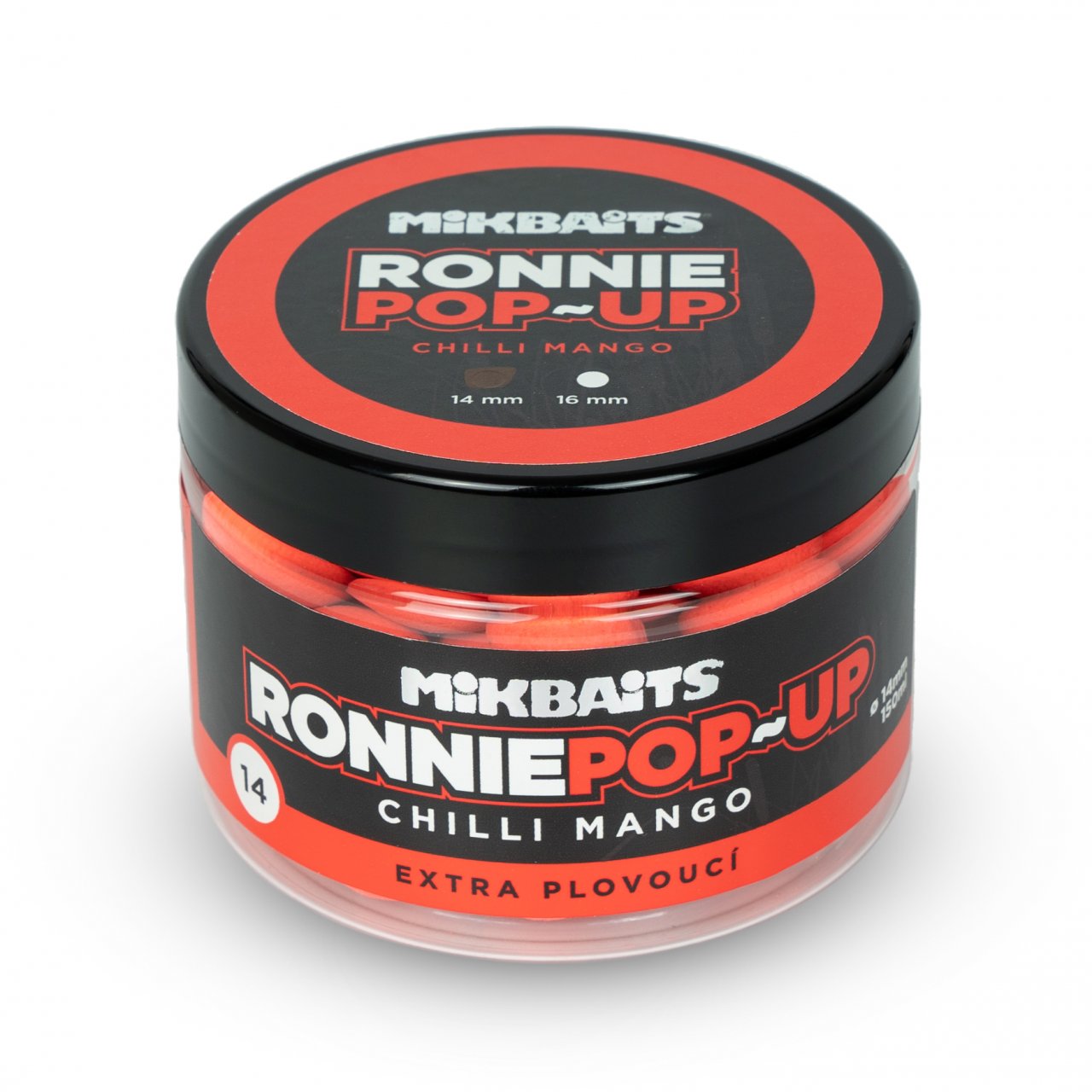 Mikbaits Ronnie pop-up 14mm 150ml Příchuť: Chilli Mango