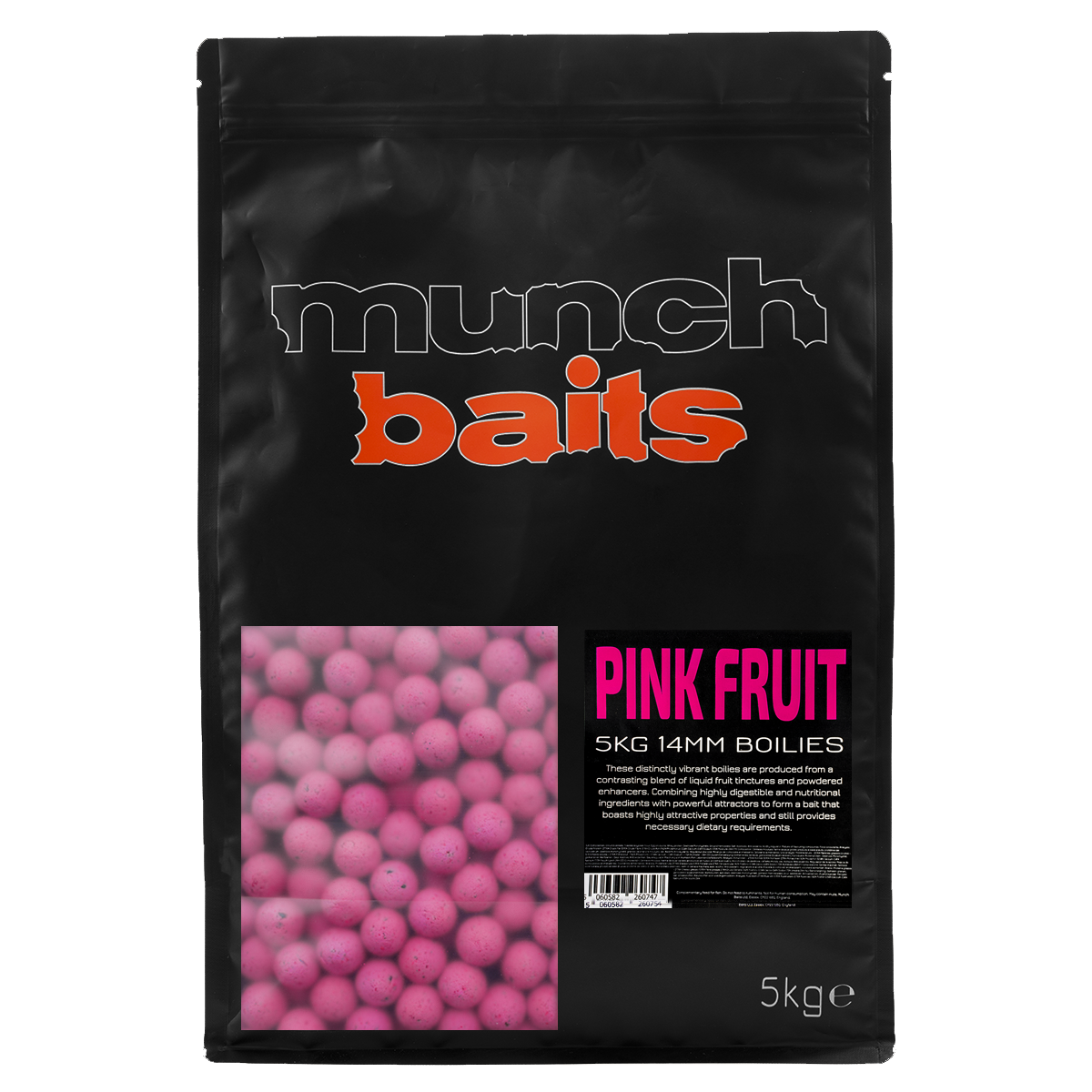 Munch Baits boilies Pink Fruit Průměr 14mm: Balení 5kg