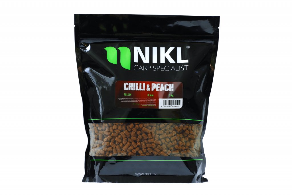 Karel Nikl pelety Chilli & Peach 1kg Velikost: 3mm