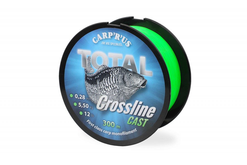 Carp´R´Us vlasec Total Crossline Cast Průměr 0,25mm: Varianta 300m; 4,5kg/10lb