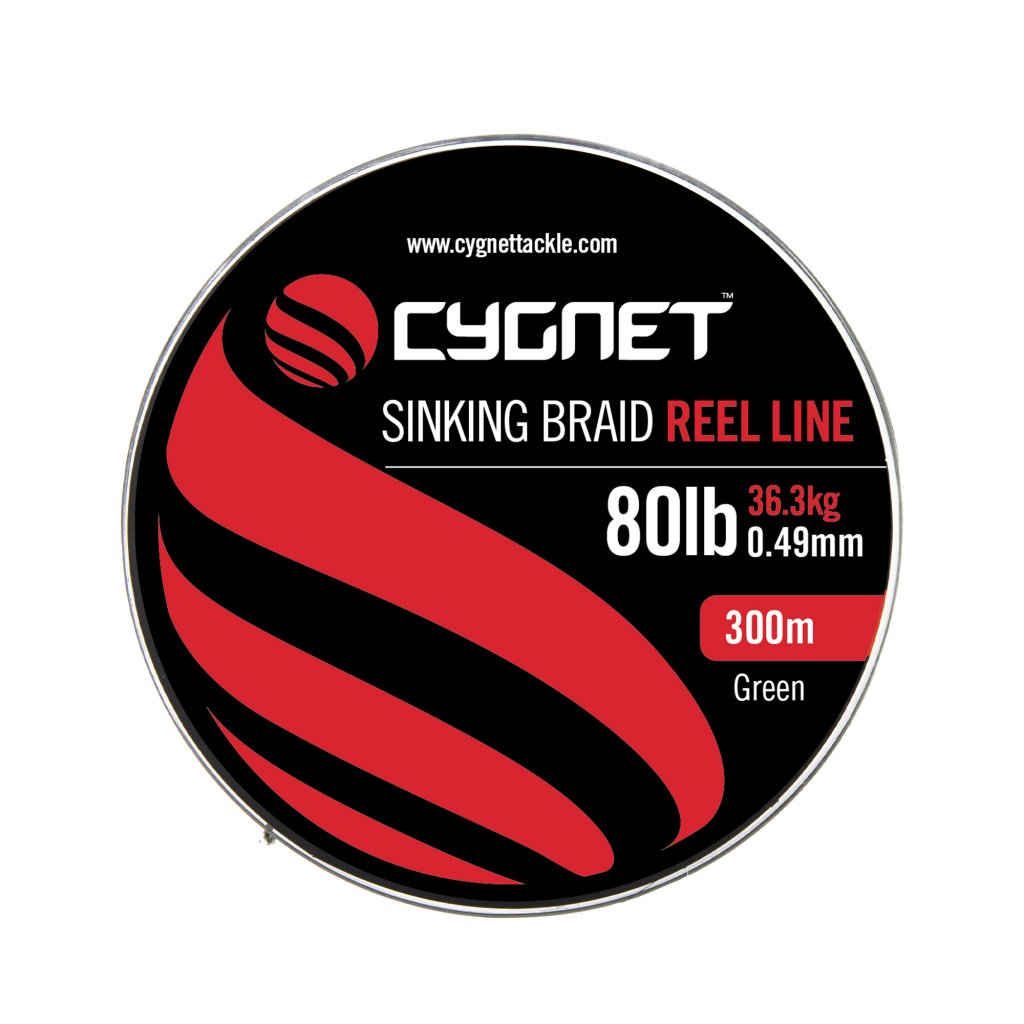 Cygnet kmenová šňůra Sinking Braided 300m Průměr 0,49mm: 80lb 36,3kg