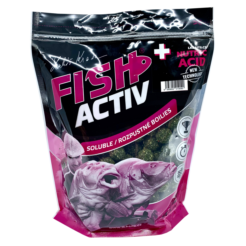 LK Baits boilies Fish Activ Plus 1kg Příchuť: Nutric Acid