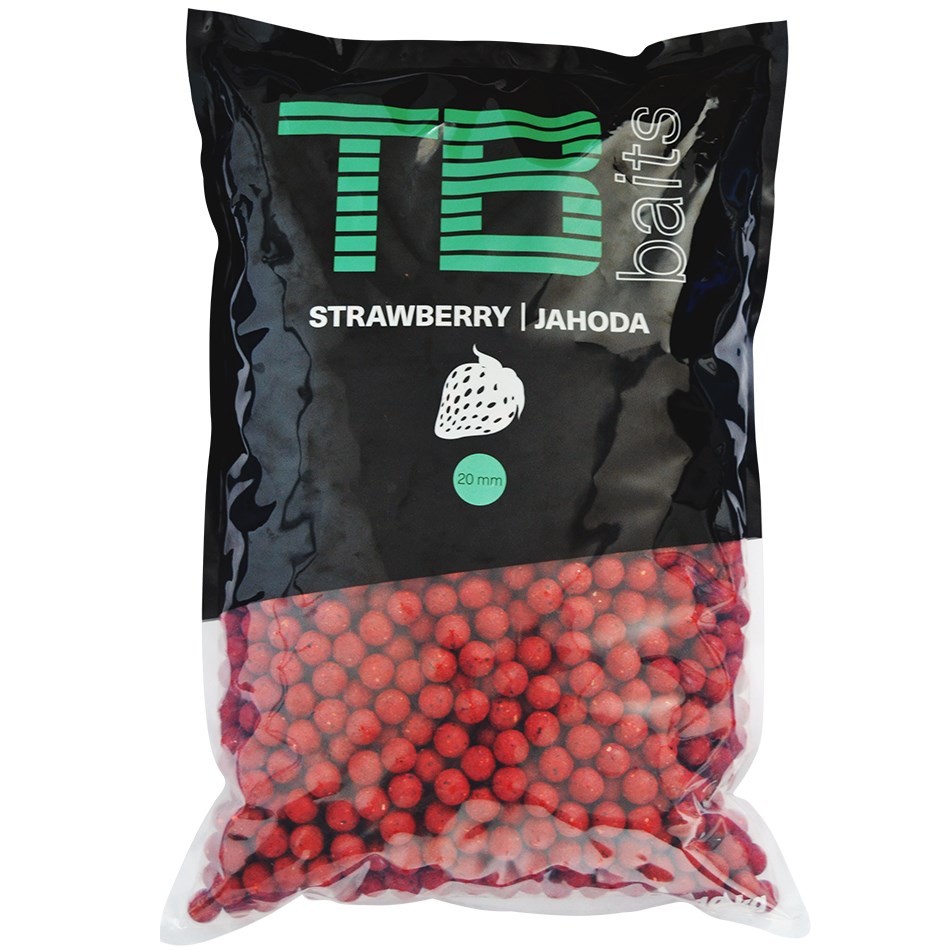 TB Baits krmné boilie 20mm 10kg Příchuť: Strawberry