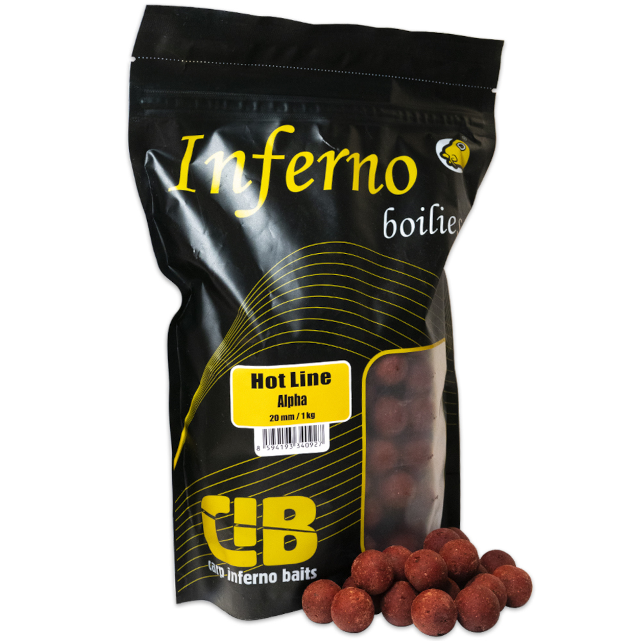 Carp Inferno boilies Hot Line Alpha 1kg Průměr: 20mm