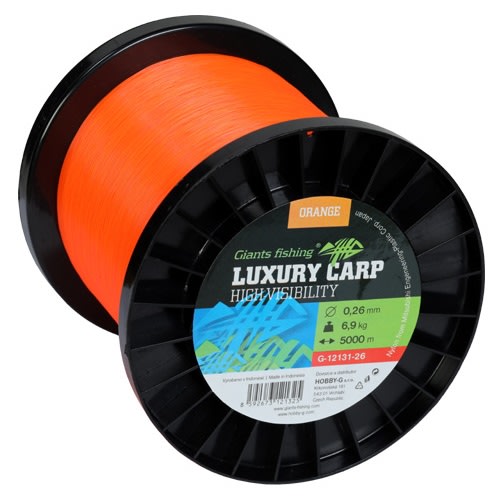 Giants fishing vlasec Luxury Carp High-Visibility Orange 5000m Průměr: 0,28mm/7,9kg