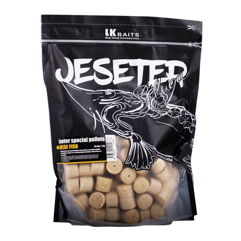 LK Baits Jeseter Special Pellets Cheese 1kg Průměr: 20mm