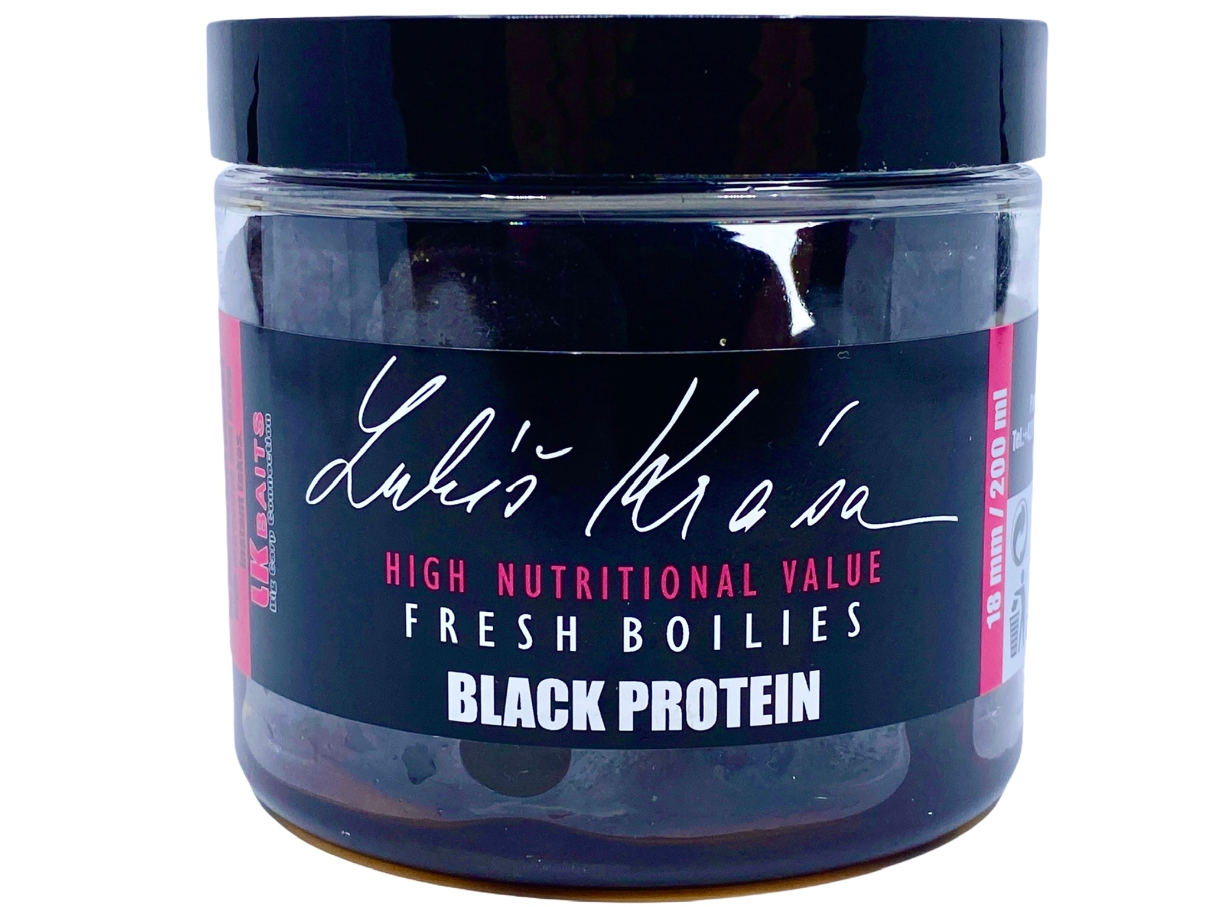 LK Baits boilie v dipu Fresh Boilies Lukas Krasa Black Protein Průměr: 14mm