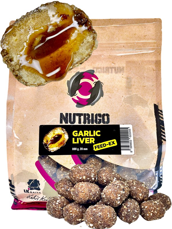 LK Baits Nutrigo Feed-Ex Garlic Liver 20mm 800g