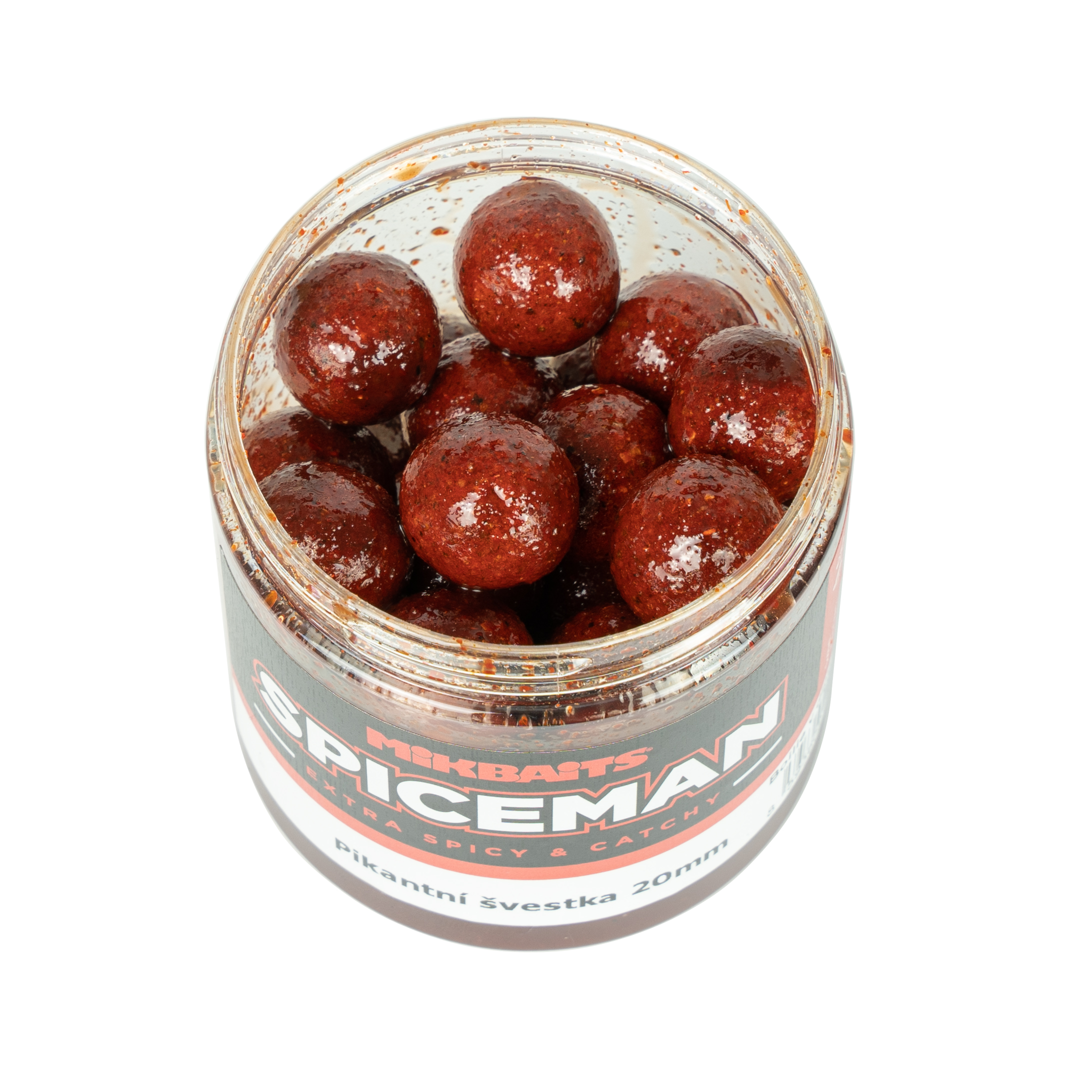 Mikbaits boilie v dipu Spiceman Pikantní švestka 250ml Průměr: 20mm