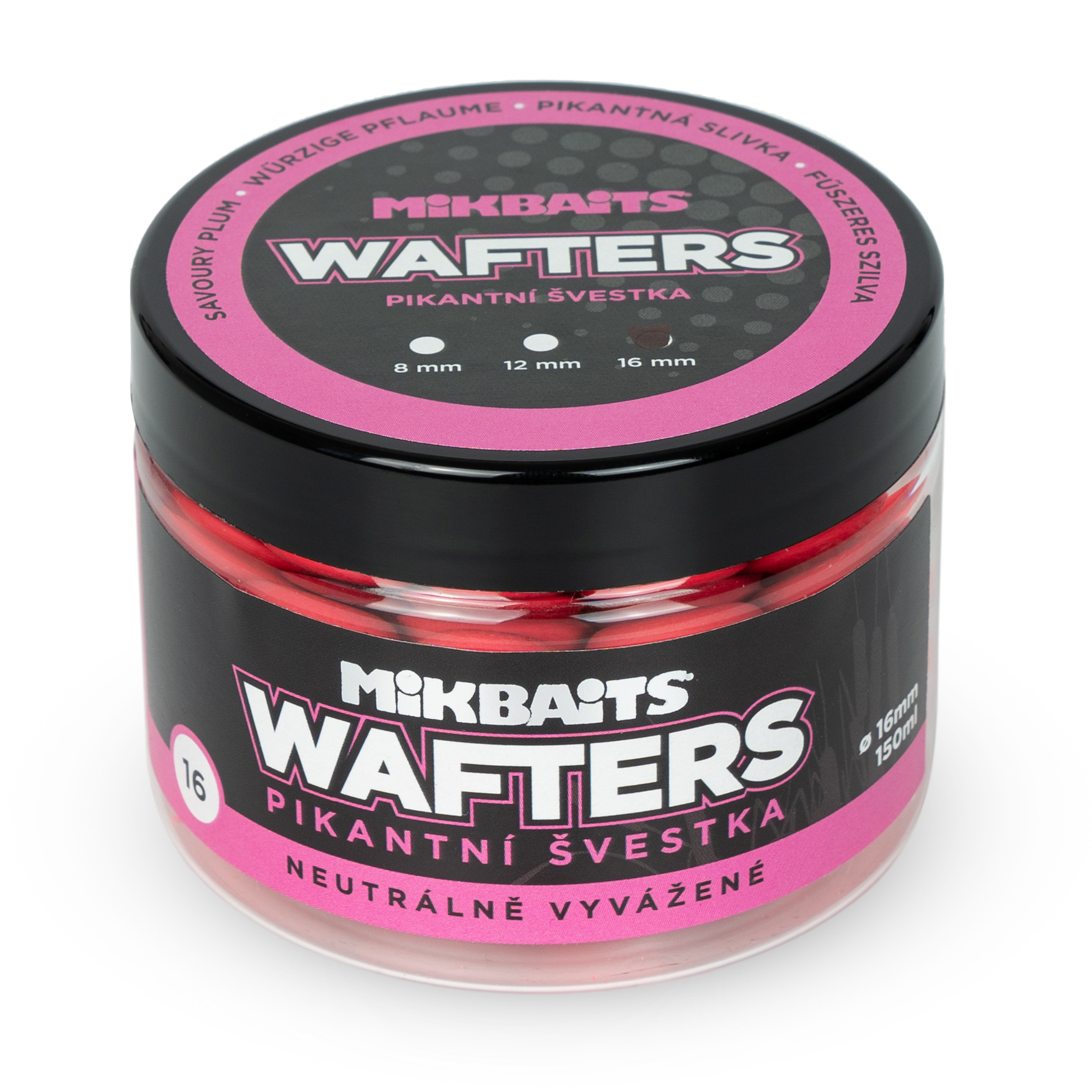 Mikbaits vyvážené nástrahy Wafters 16mm 150ml Příchuť: Pikantní švestka