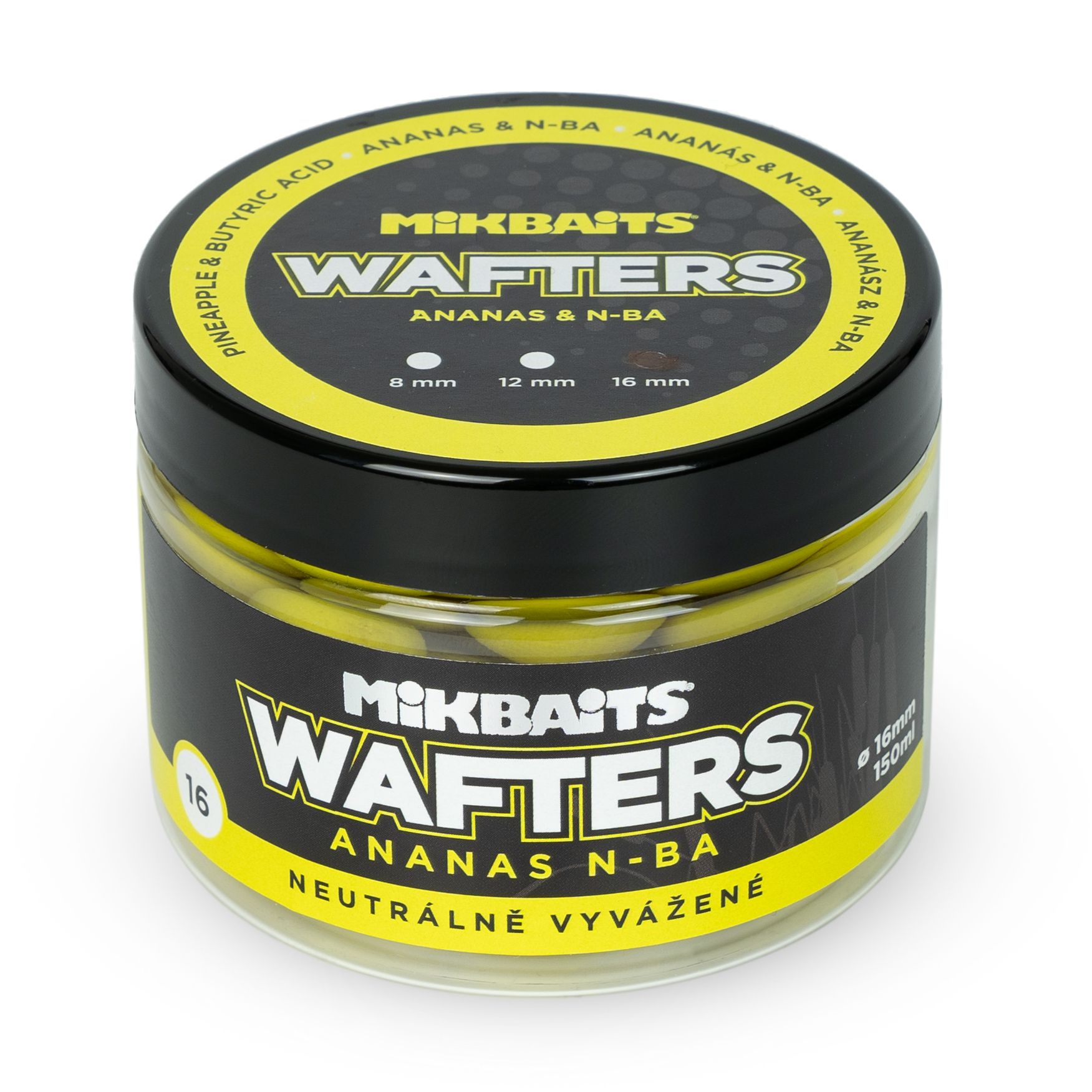 Mikbaits vyvážené nástrahy Wafters 16mm 150ml Příchuť: Půlnoční pomeranč