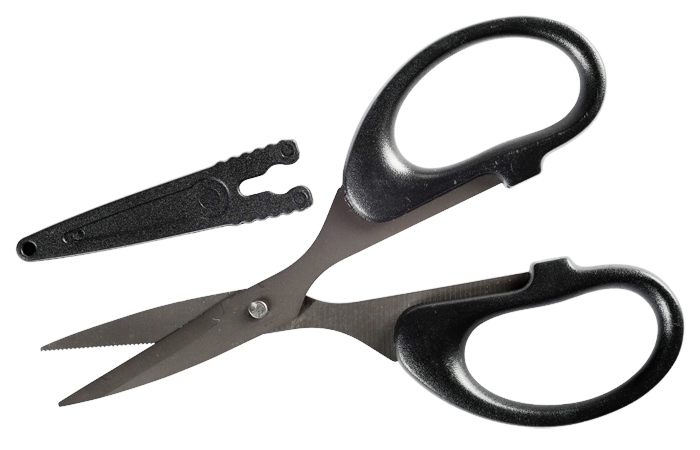 Giants fishing nůžky černé Scissors with Safety Cap