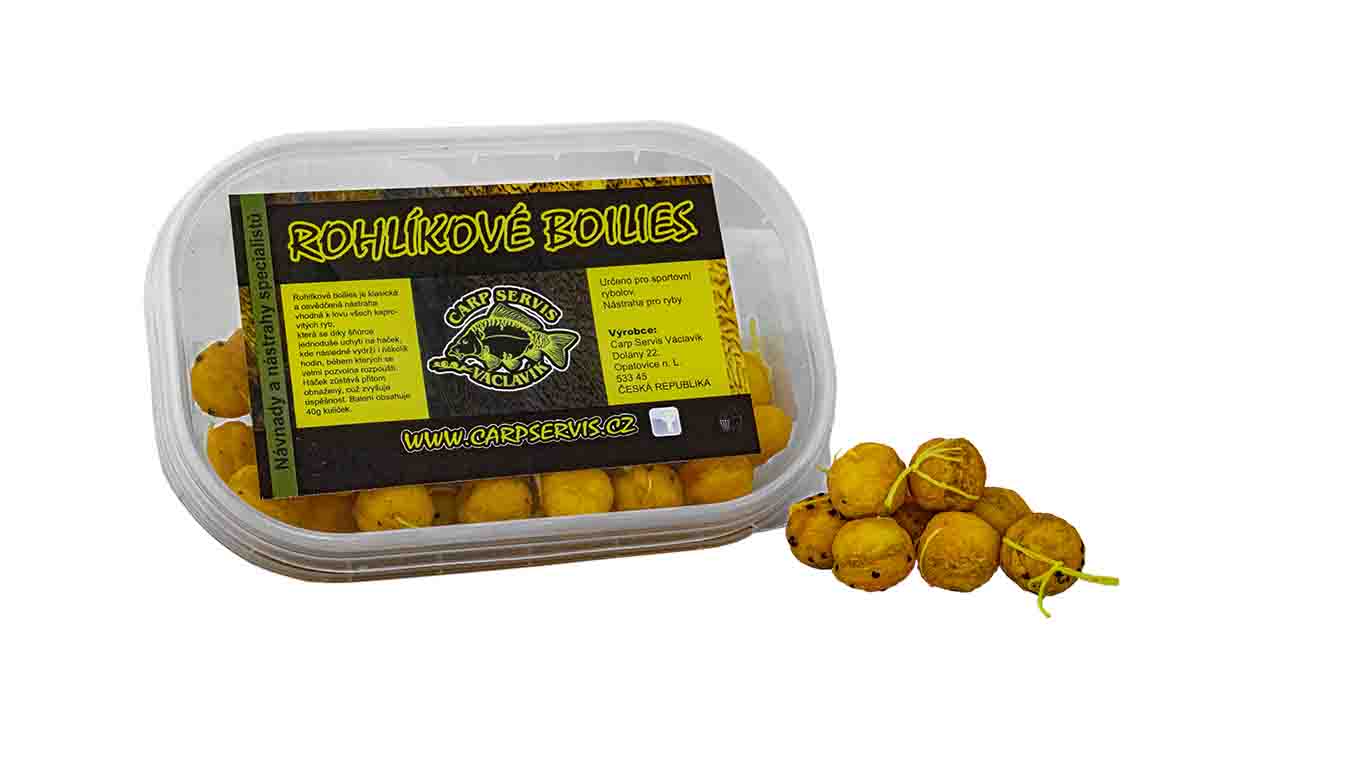 Carp Servis Václavík rohlíkové boilies 12mm 40g Příchuť: Skopex-Ananas