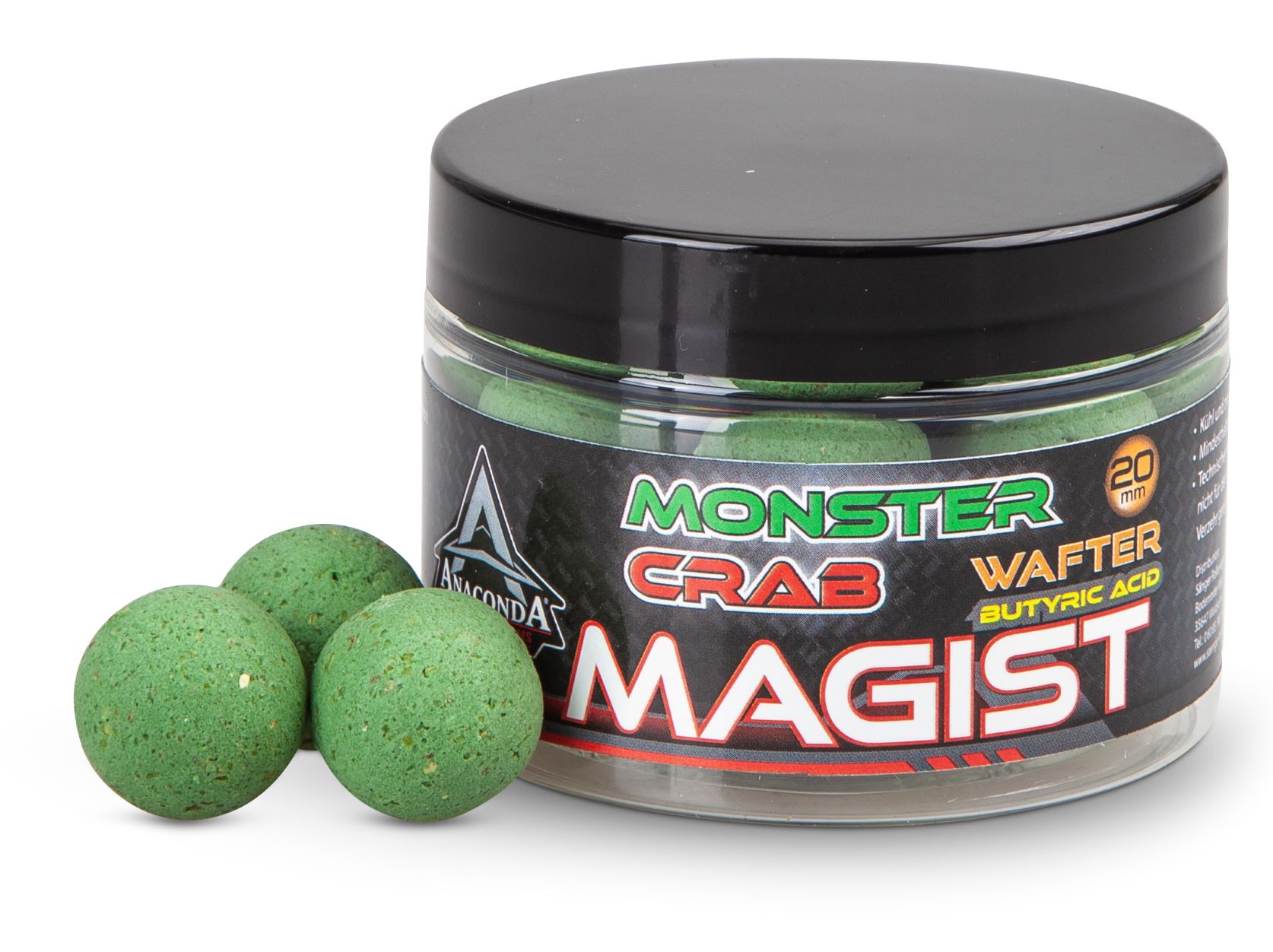 Anaconda vyvážené boilie Wafter Magist Monster Crab 70g Průměr: 16mm