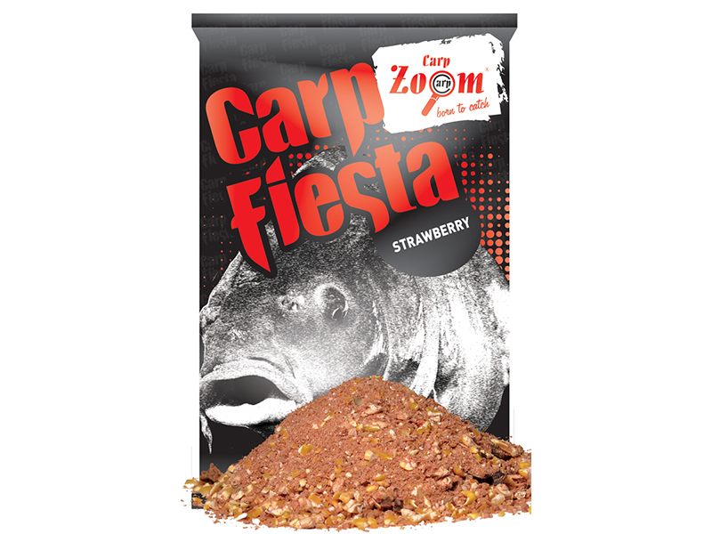 Carp Zoom vnadící směs Carp Fiesta 1kg Příchuť: XXL Carp Jahoda