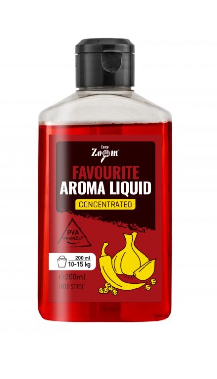 Carp Zoom Favourite Aroma Liquid Pellet Plus 200ml Příchuť: Pálivé koření