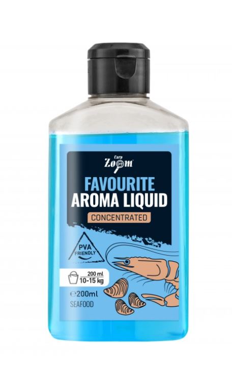 Carp Zoom Favourite Aroma Liquid Pellet Plus 200ml Příchuť: Mořské plody