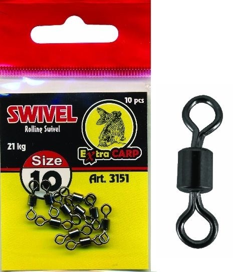 Extra Carp pevnostní obratlík Rolling Swivel 10ks Velikost: 6