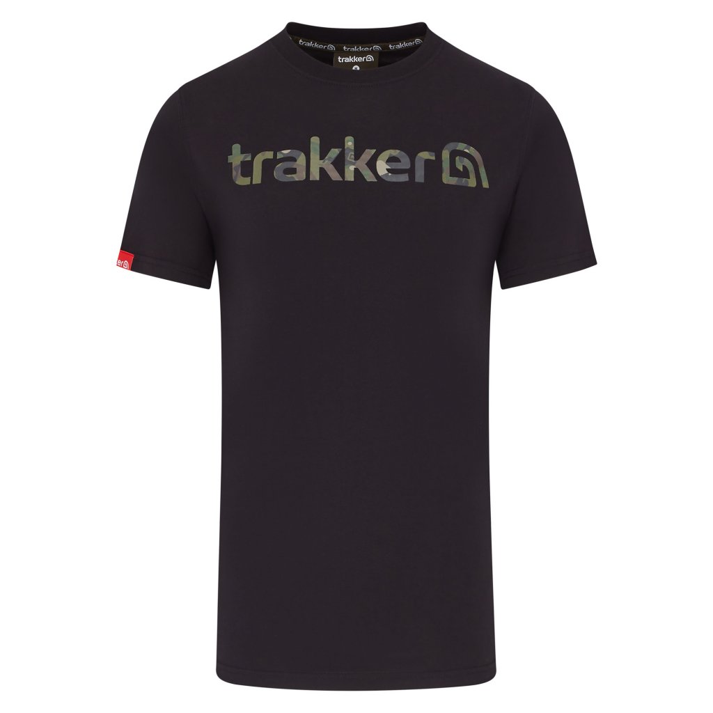 Trakker tričko CR Logo T-shirt Black Camo Velikost: S