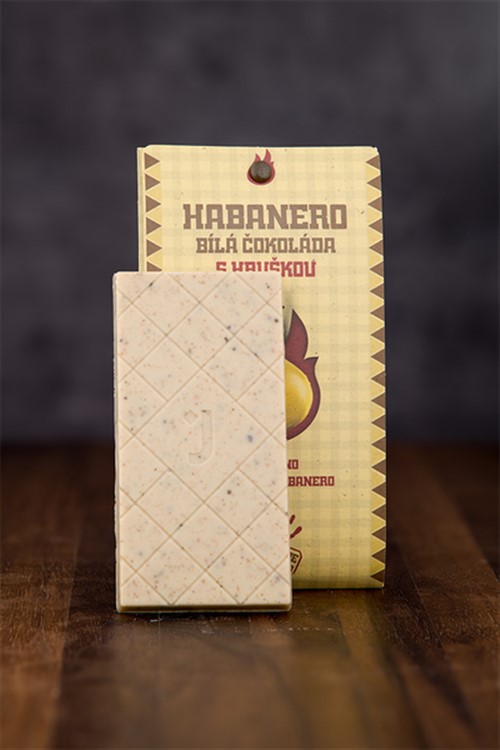Semínka Chilli bílá čokoláda s hruškou s Habanero 45g
