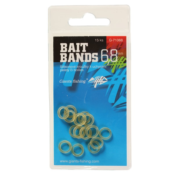 Giants fishing silikonové kroužky na pelety Bait Bands 15ks Průměr: 4,8mm