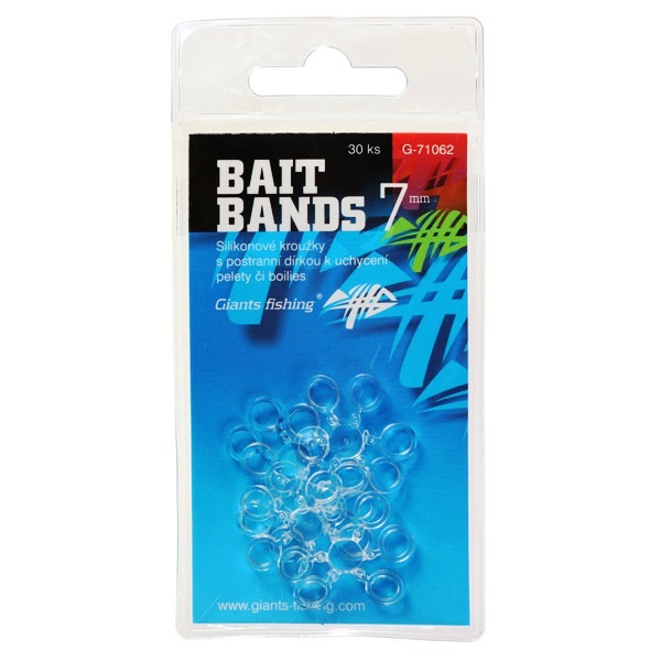 Giants fishing silikonové kroužky na pelety Bait Bands 30ks Průměr: 10mm