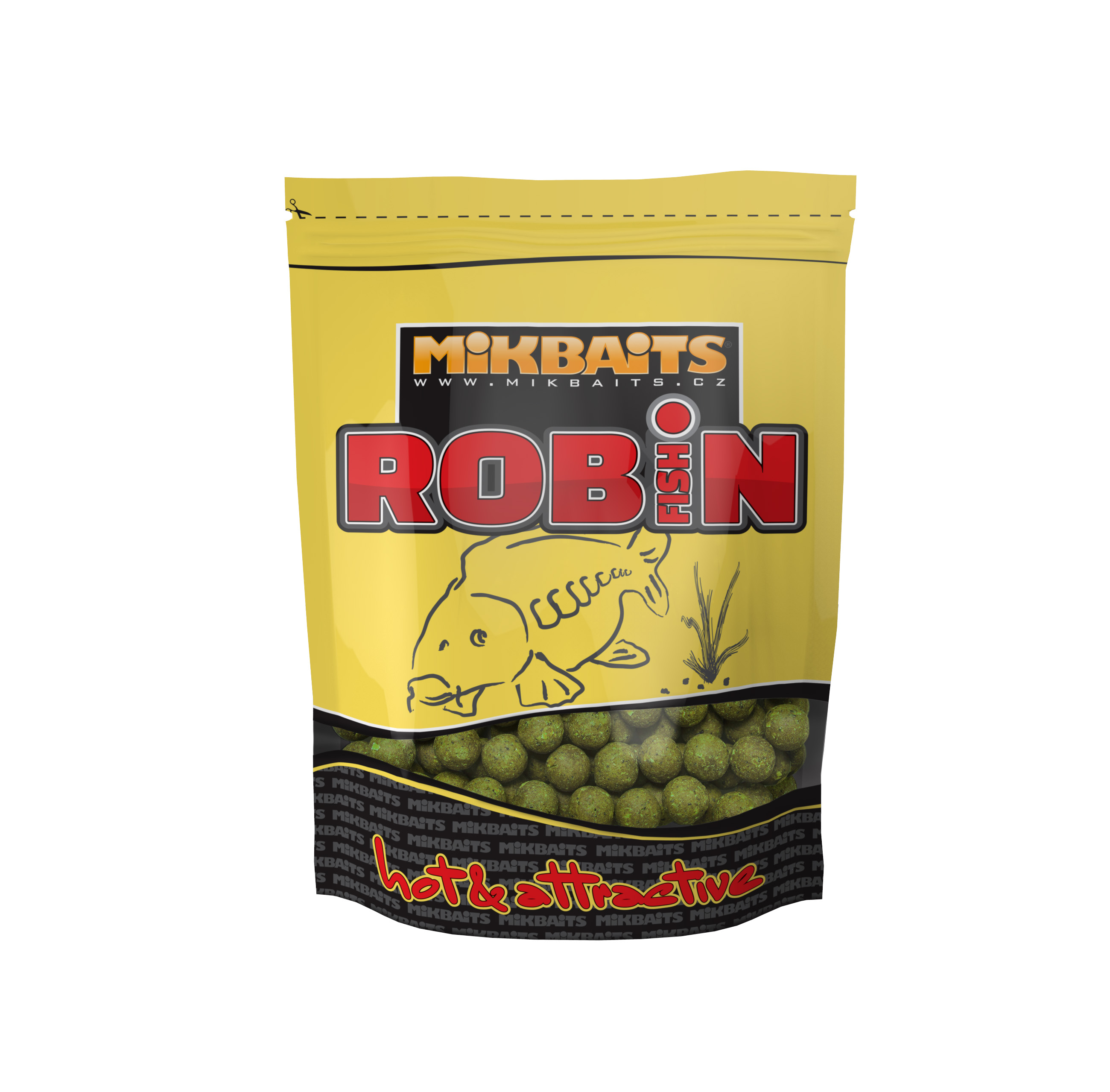 Mikbaits boilie Robin Fish Brusinka Oliheň 20mm Balení: 2,5kg