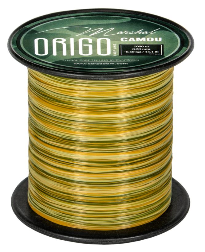 Carp Zoom vlasec Origo Fishing Line Camou 1000m Průměr: 0,37mm 10,4kg