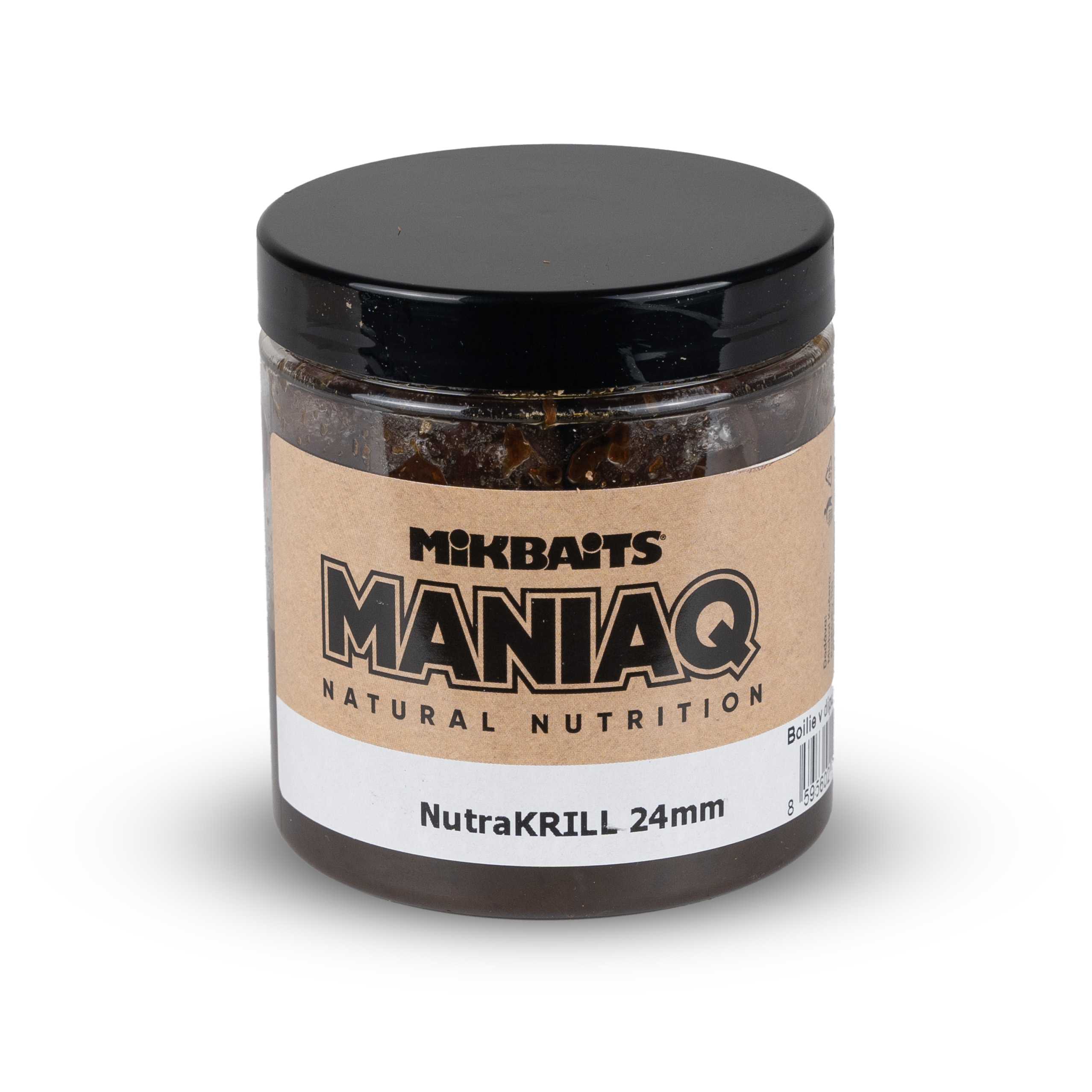 Mikbaits boilie v dipu ManiaQ NutraKRILL 250ml Průměr: 24mm