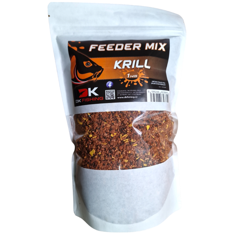 DK Fishing Feeder mix vlhčený Krill 1kg