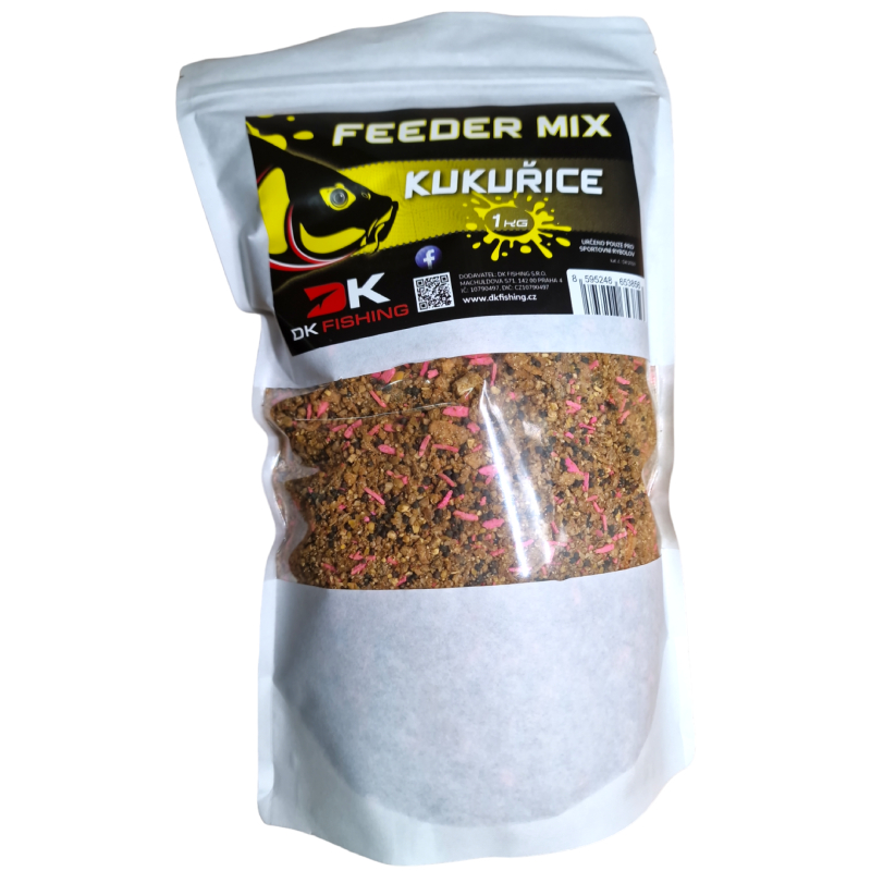 DK Fishing Feeder mix vlhčený Kukuřice 1kg