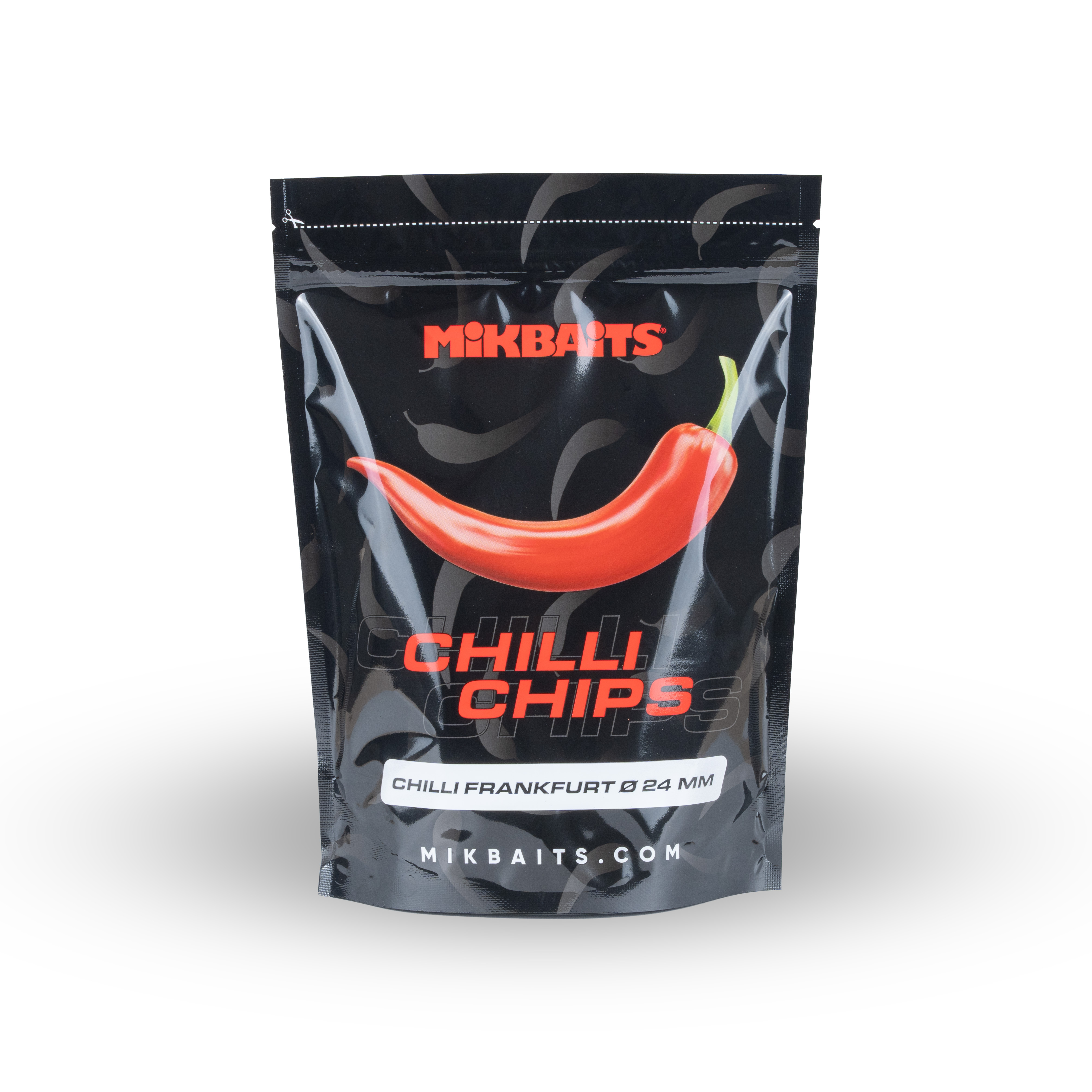 Mikbaits boilie Chilli Chips Chilli Frankfurt 24mm Balení: 300g