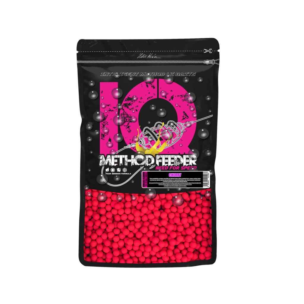 LK Baits boilies IQ Method Feeder Fluoro Cherry 10-12mm 600g