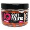 LK Baits pelety v dipu IQ Method Feeder Soft Pellets pikantní broskev 8 14mm 40g