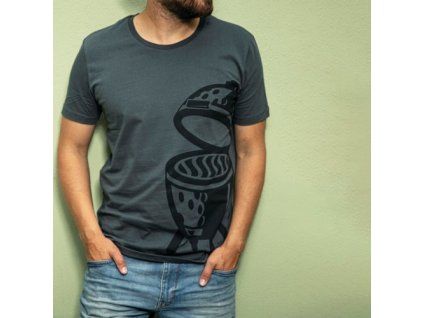 tricko egg tmavo sive unisex
