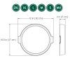mala liatinova panvica skillet o 27 cm