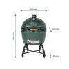 2XLarge Big Green Egg vo vozíku koty