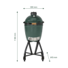 Big Green Egg medium na voziku koty
