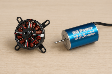 Elektromotory v RC: outrunner vs. inrunner a jak číst parametry