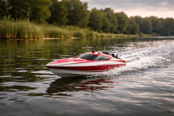 RC-lode-speedboat-na-vode