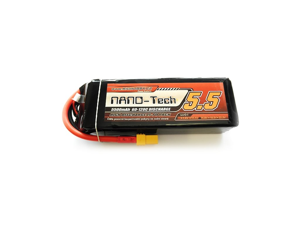 Li-pol baterie 5500mAh 4S 60C (120C) Bighobby-NANO Tech