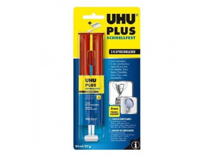 Lepidlo UHU PLUS 5 MIN SCHNELLFEST EPOXY 24ml/27g