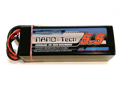Li-pol baterie 5500mAh 4S 50C (100C) HC (B)  Bighobby-NANO Tech